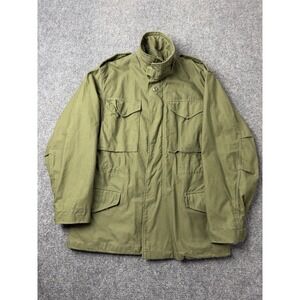 Mens US Army M65 Field Jacket Olive Green Cold Weather Military, Size Small Reg